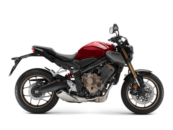 23YM 03 CB650R CANDY CHROMOSPHERE RED R381 RHS 01